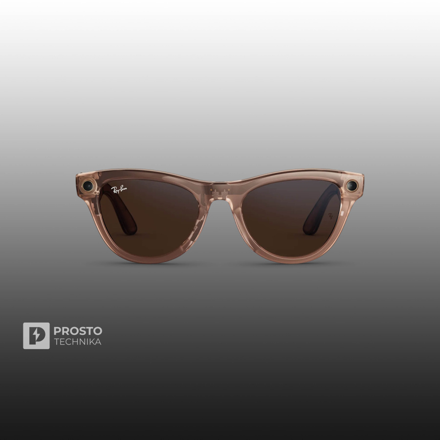 Ray-Ban Skyler (Gen 2) Глянцевый Прозрачно-Коричневый с Прозрачно-Коричневыми линзами